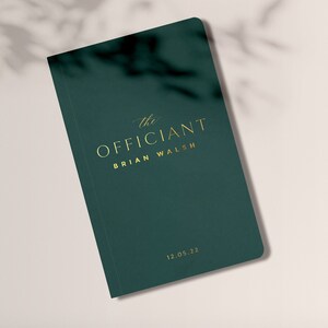 Personalized Wedding Officiant Book or Gift for Officiant