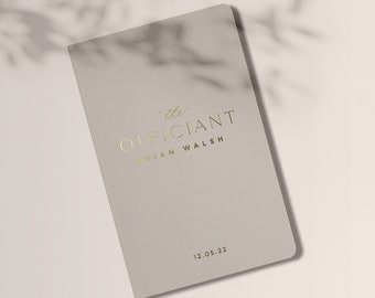 Personalized Wedding Officiant Book or Gift for Officiant