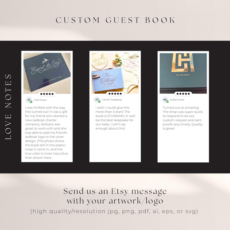 Design Your Own Guest Book Custom Guest Book Design Monogram Guest Book ...
