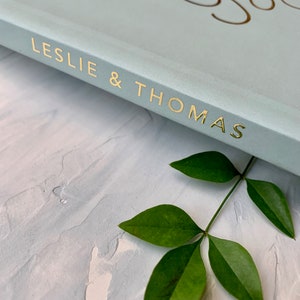 Sage Wedding Guest Book, Sage Green Wedding Guestbook, Sage Custom Guest Book Personalized Guest Book Wedding Guest Book Wedding Photo Book image 2