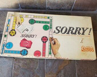 Vintage 1964 Sorry Parker Brothers Inc Board Etsy Vintage 1964 Sorry Parker Brothers Inc Board Etsy
