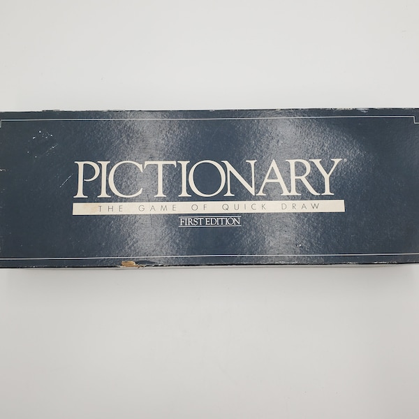 1985 Pictionary Drawing Game Vintage First Edition  Original Game Night Vintage