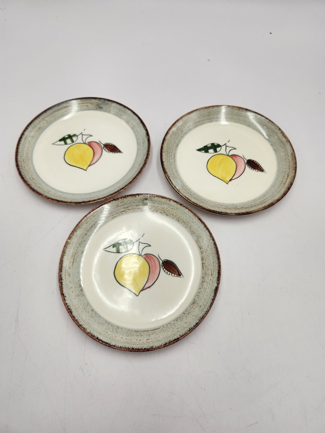 Blue Ridge Bread Plates Set of 3 Southern Potteries Inc - Etsy
