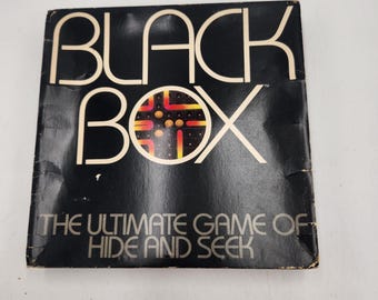 アンティーク レアゲーム BLACKBOX Vintage Black Box Game - Parker Brothers - Hide and Seek Game - Etsy