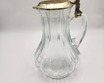 BMF Glass Pitcher With Chiller Insert Made in West Germany