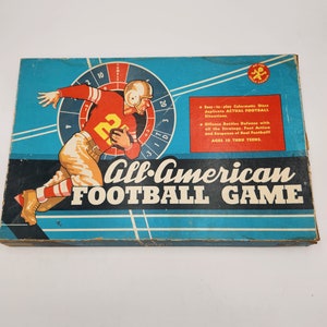 All American Football Game Vintage 1950s Game