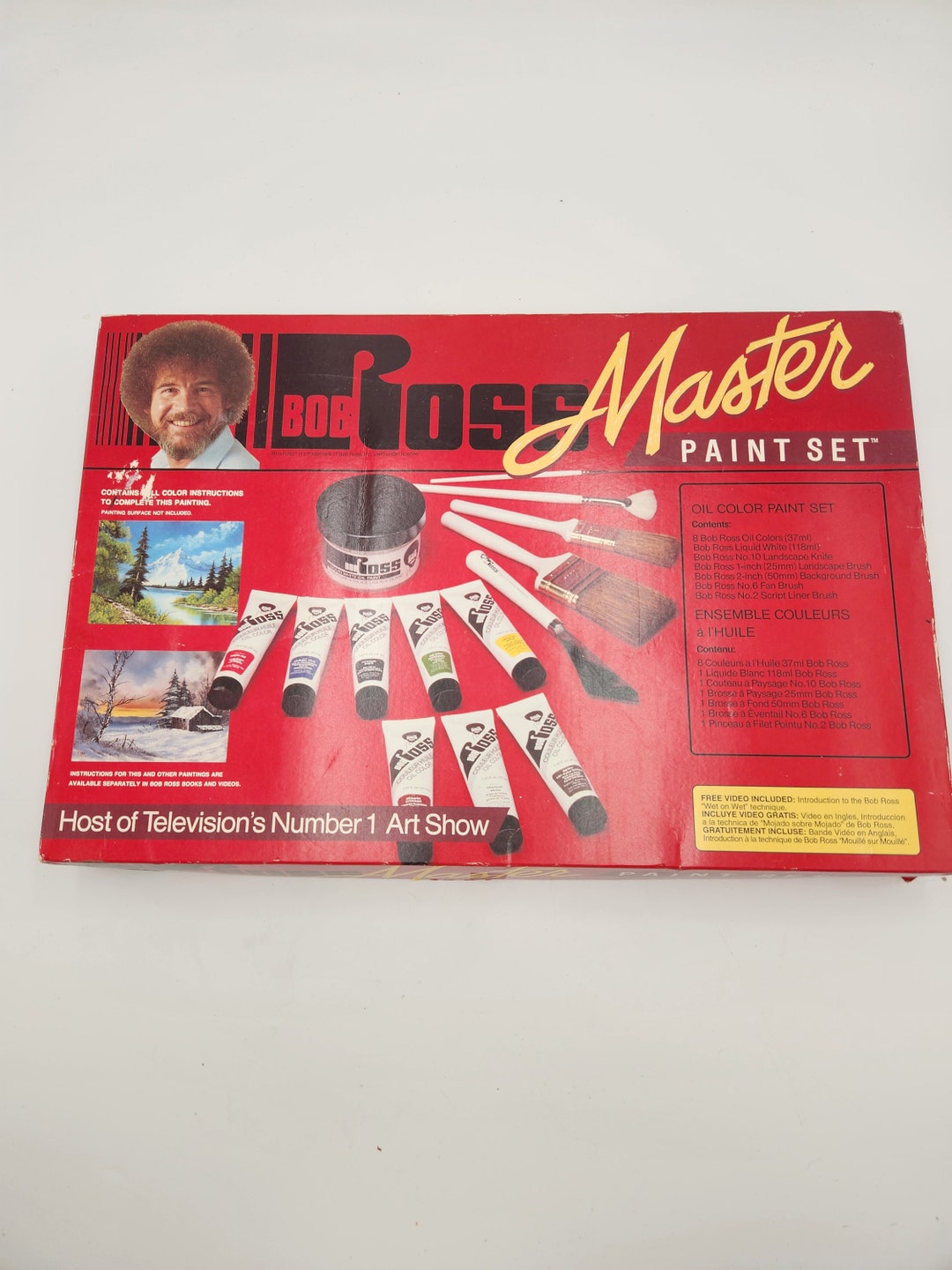 Bob Ross Master Paint Set VHS Follow Along Etsy