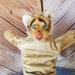 1960's Steiff Tiger Hand Puppet Mohair and Plush Giengen