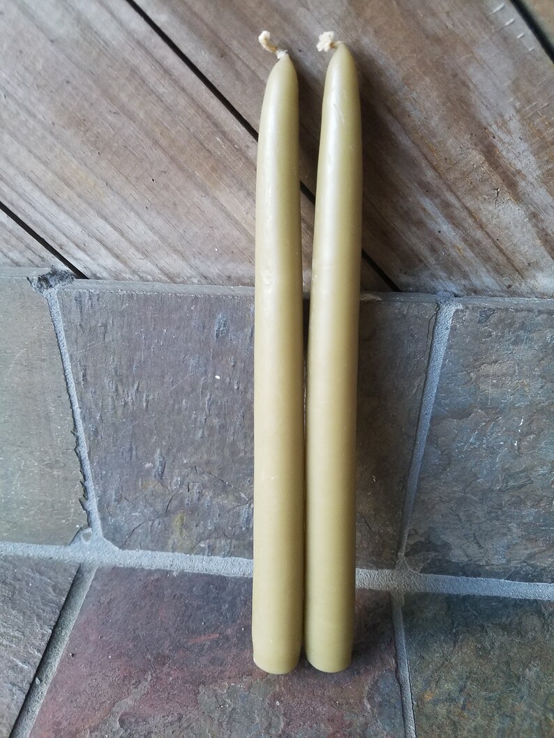 Colonial Candle Company of Cape Cod Inc Green Taper Candles Etsy