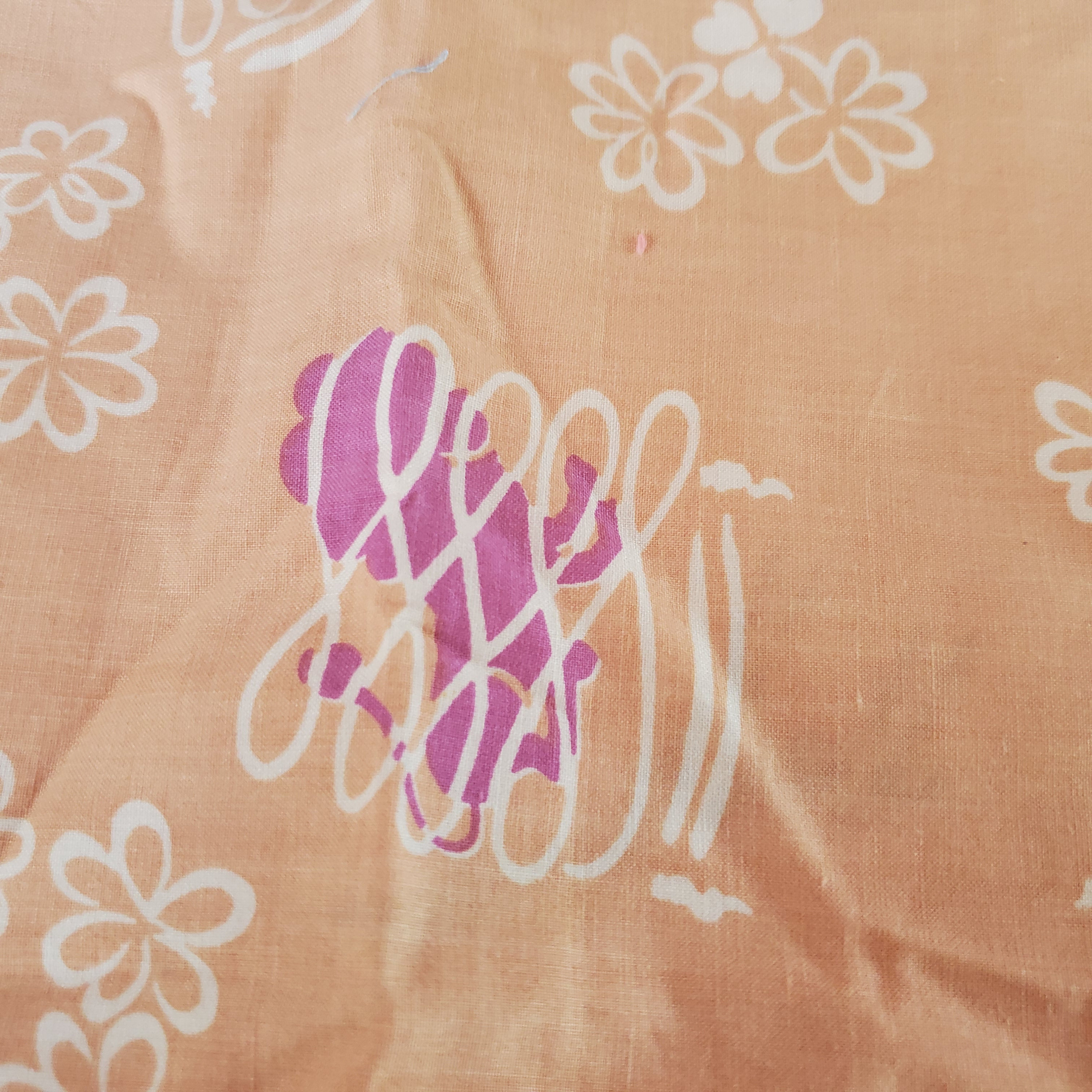 Cotton Fabric Remnant 2 Pieces at 1 Yard Each Vintage Etsy