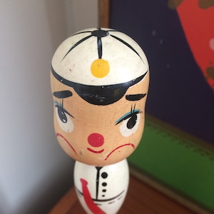 Vintage Japan Wood Sailor Ring Toss Game