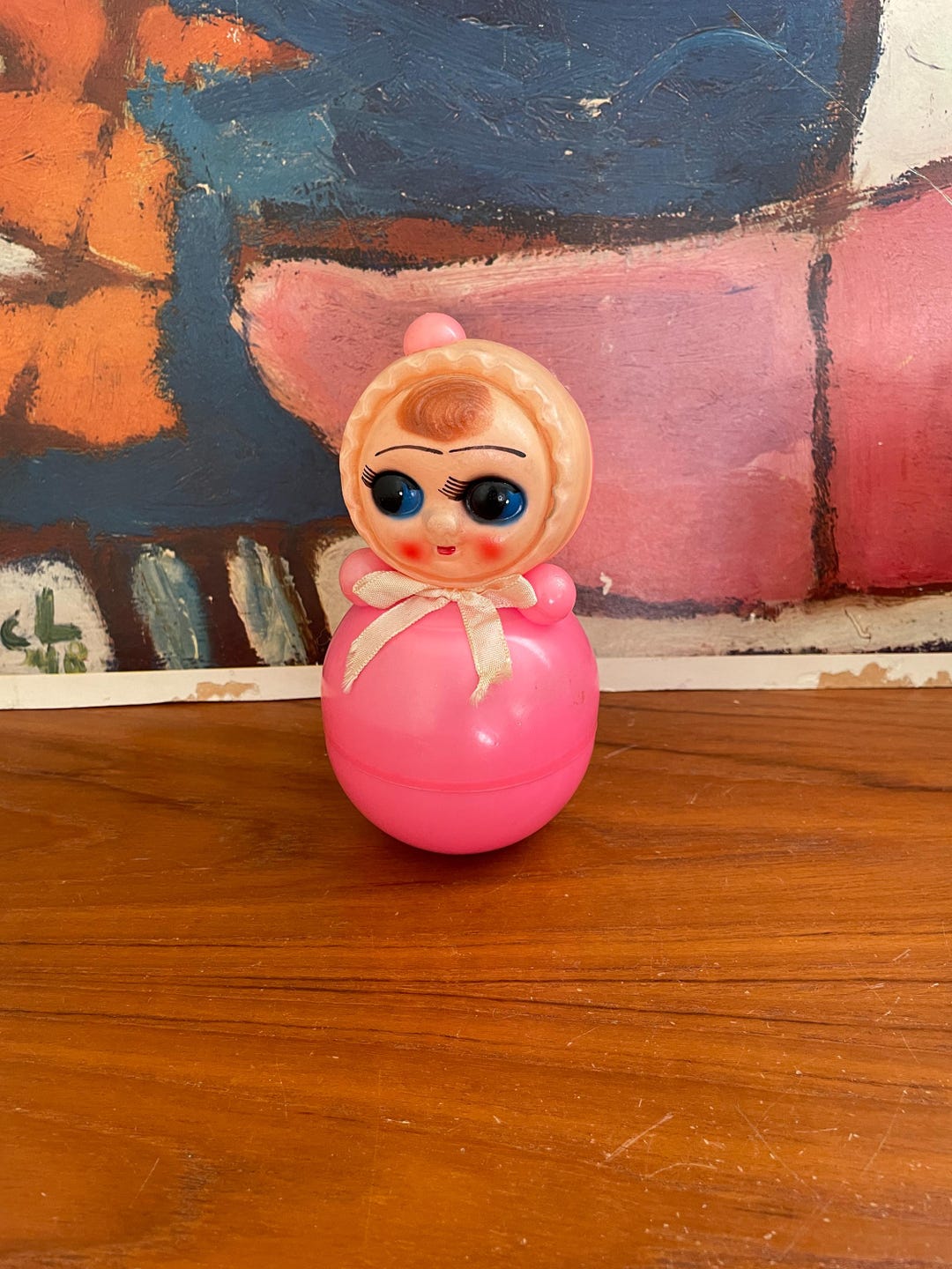 Vintage Roly Poly Musical Doll - Etsy