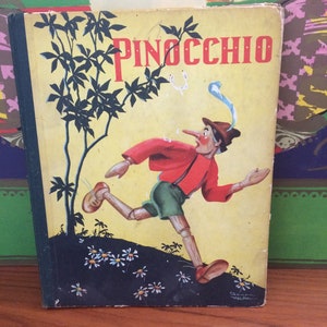 Vintage 1939 Pinocchio Hardcover