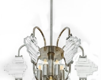 Lámpara de araña italiana de mediados de siglo de Sciolari, alrededor de 1970