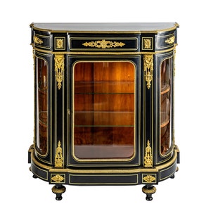 French XIX century Napoleon III vitrine cabinet