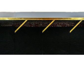 Aparador italiano de mediados de siglo en estilo Willy Rizzo