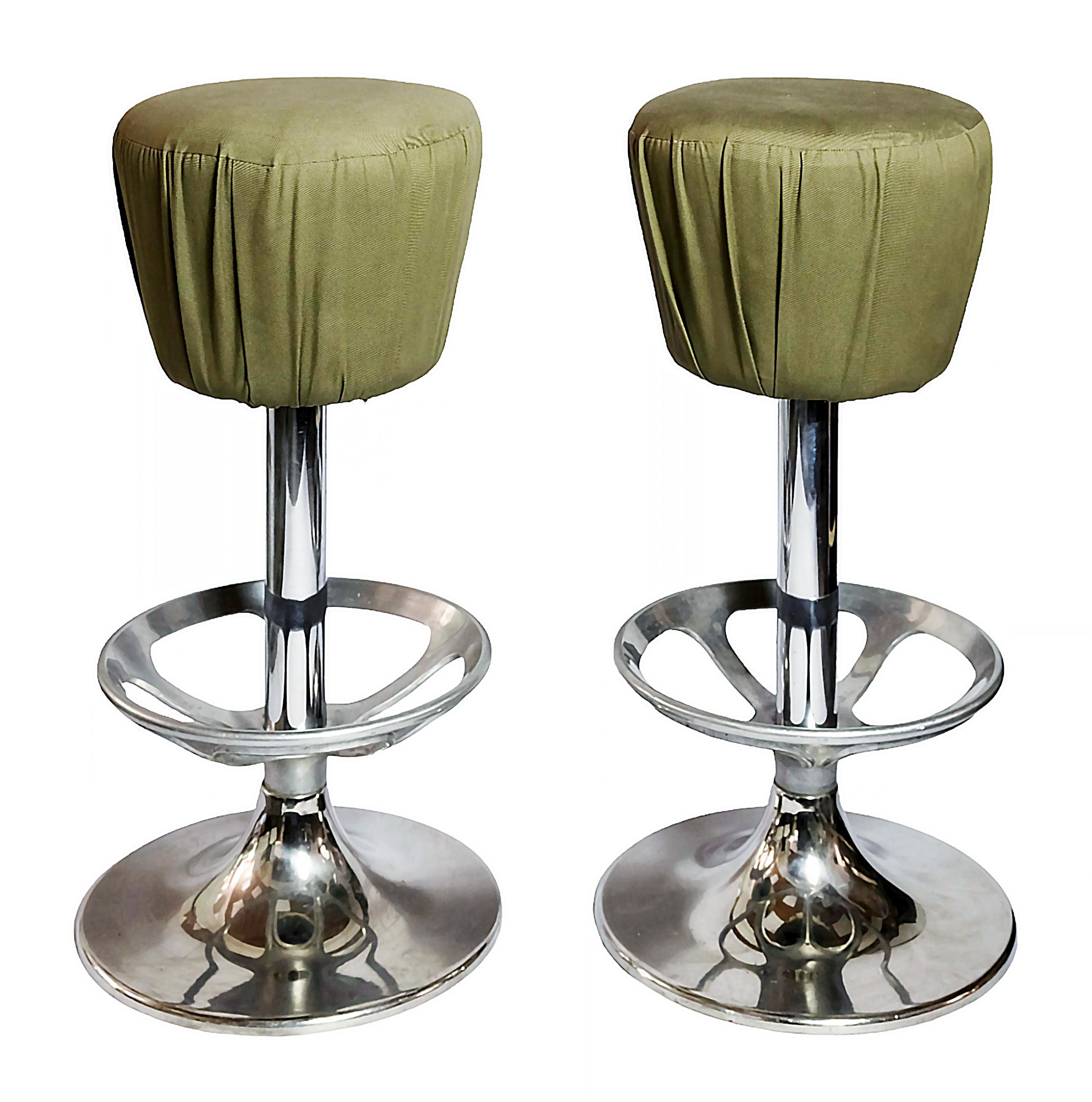 2脚 ① 昭和レトロ ミッドセンチュリー ベロアカウンタ 2脚 ①