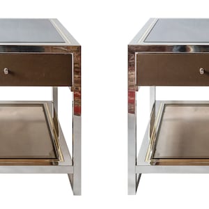Pair of mid-century italian bedside night stands, Romeo Rega, Nazaret
