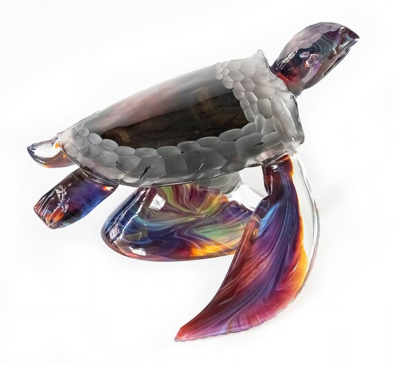 Communisme Ironisch Trouw Grote Italiaanse handgemaakte Murano glazen schildpad - Etsy België