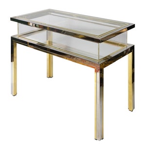 Mid-century console table/ vitrine/ showcase, by Romeo Rega