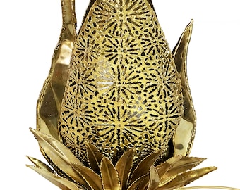 Lámpara de mesa francesa vintage creada por Henri Fernandez