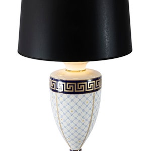 Italian porcelain table lamp by Sarri
