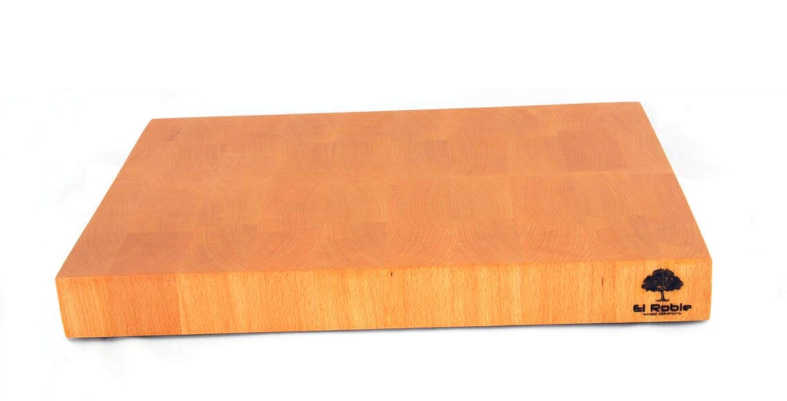 Beech end grain cutting board butcher's block wood Etsy