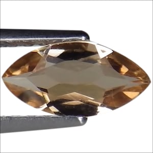 0.50 Ct Natural Pink Tourmaline Gemstone  Peach Brown Color Marquise Cut