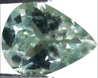 1.50 Ct Natural Aquamarine Gemstone Medium Blue Green Color Pear Cut