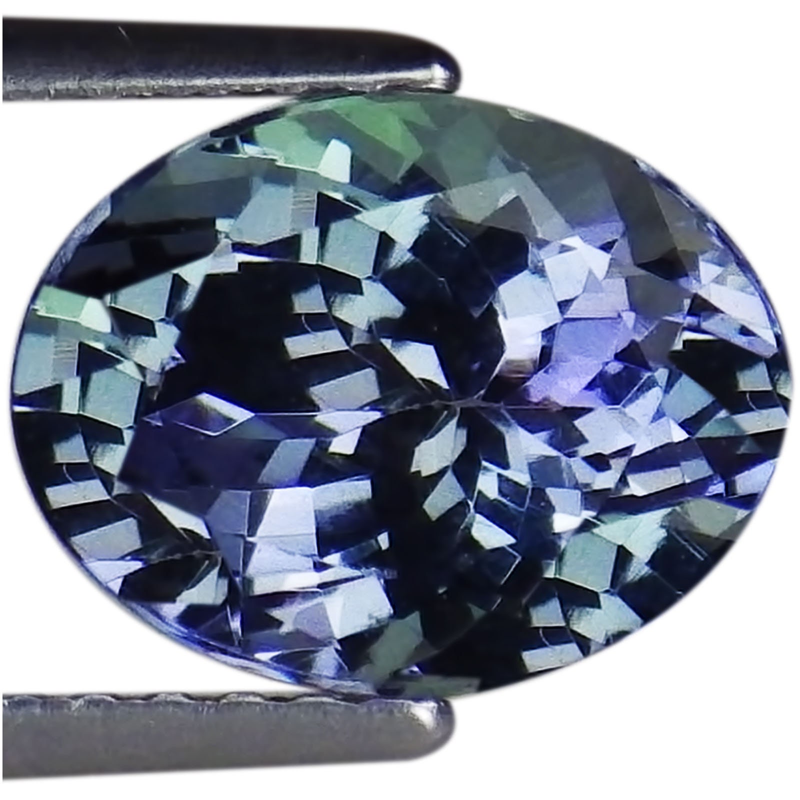 2.36 Ct A Natural D Block Tanzanite Gemstone Light Violet Green
