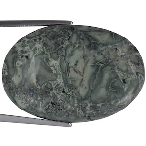 34.97 Ct Natural Howlite Gemstone Gray Color Oval Cut