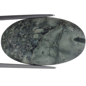 33.59 Ct Natural Howlite Gemstone Gray Color Oval Cut