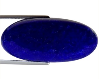 24,25 ct de pierres précieuses naturelles de lapis-lazuli de couleur bleue, taille ovale