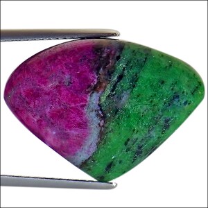 18.65 Ct Natural Ruby Zoisite Gemstone Green Pink Color Fancy Cut