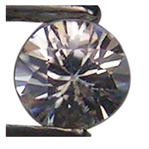 1.05 Ct / 3pcs Natural White Zircon Gemstone Clear/Colorless Round Cut