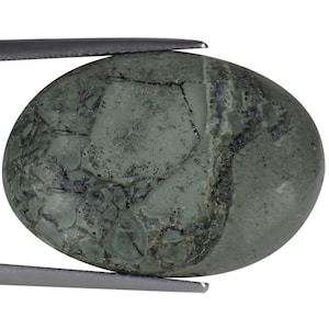 29.49 Ct Natural Howlite Gemstone Gray Color Oval Cut
