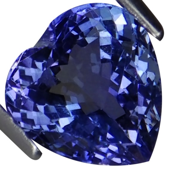 2.18 Ct A Natural D Block Tanzanite Gemstone Light Violet Heart Cut Etsy Canada