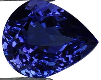 2.15 Ct A Natural D Block Tanzanite Gemstone Medium Light Green Violet Heart Cut
