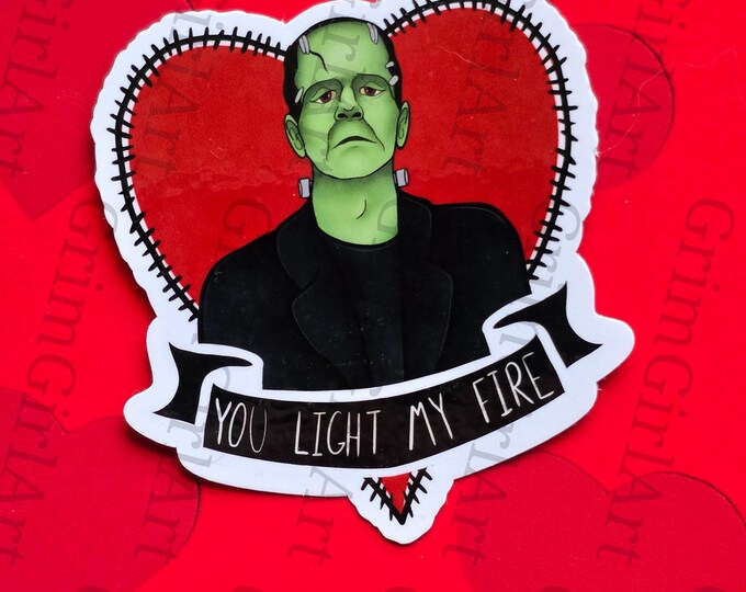 Horror Valentine Sticker - You Light My Fire