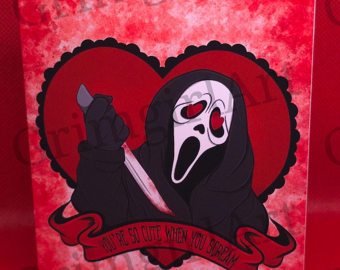 You're So Cute When You Scream - Horror Card - READ ALL INFO