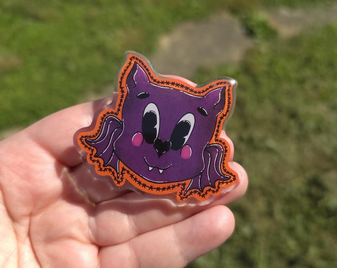 Phone Grip Vintage Spooky Bat