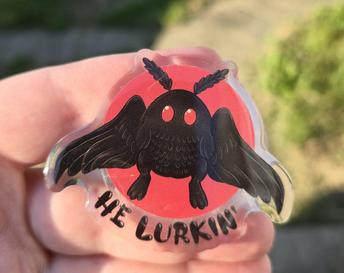 He Lurkin Mothman Magnetic Phone Grip