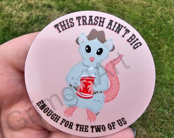 Possum Cowboy Decal Sticker - UV, Water Proof!