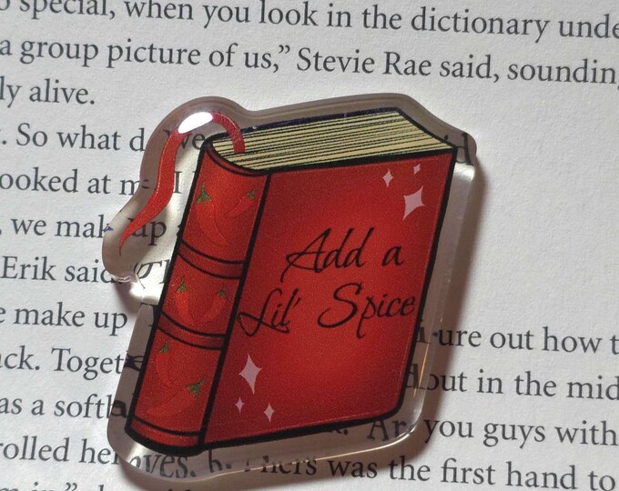 Book Pin Add a Lil Spice