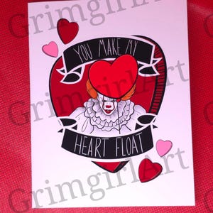 Vous faites flotter mon coeur - Carte d'horreur - LIRE TOUTES LES INFOS
