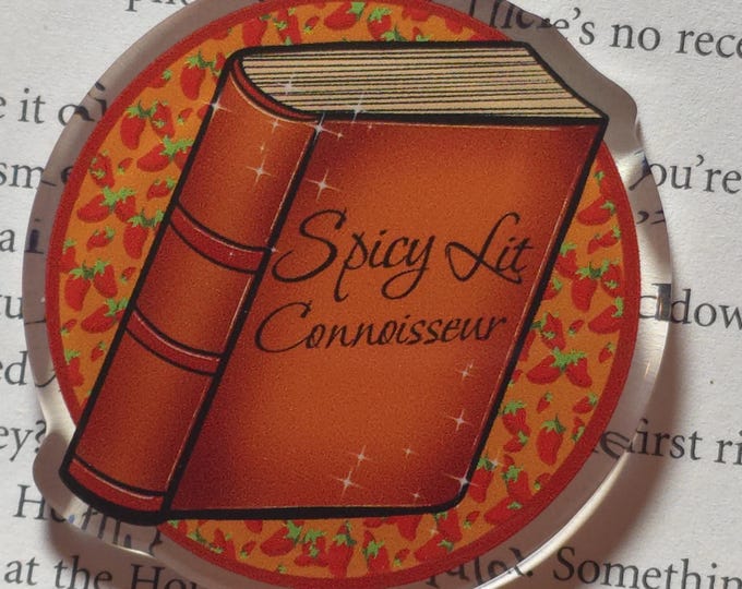 Book Pin Spicy Lit Connoisseur