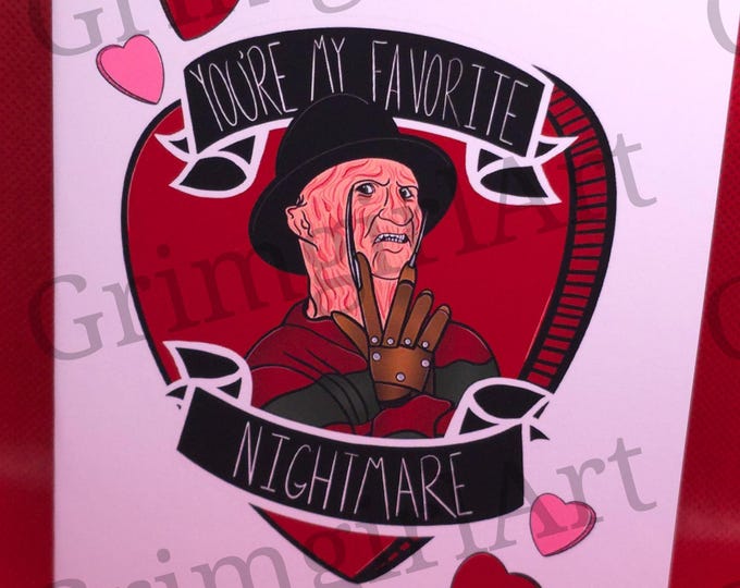 You're My Favorite Nightmare - Horror Card - READ ALL INFO