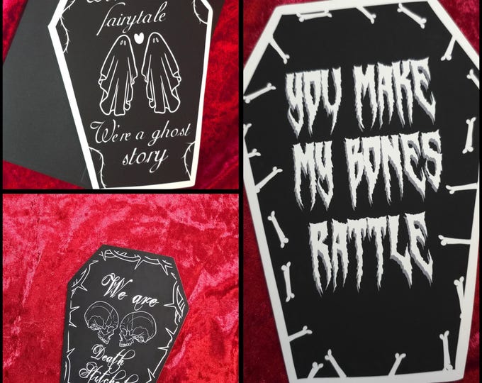 Coffin Card - Black & White Edition - Multiple Designs!