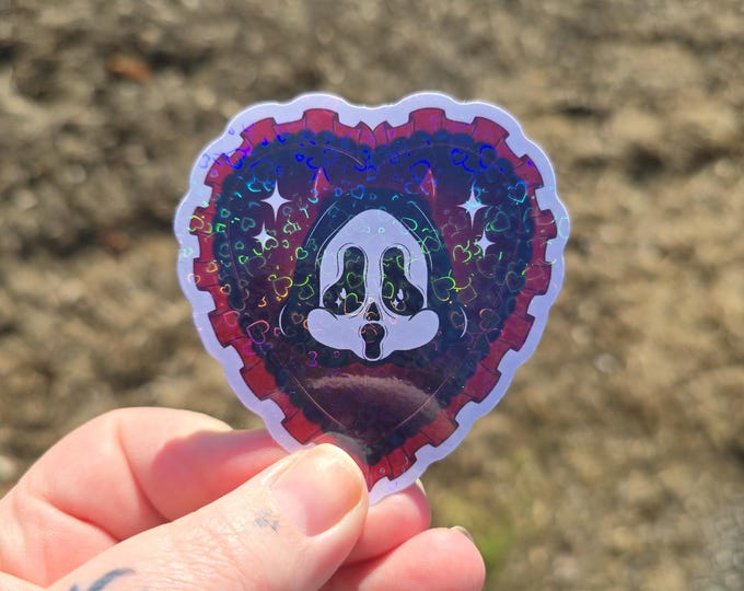 Killer Cutie Sticker - Holographic Finish, Pink and Black Designs!