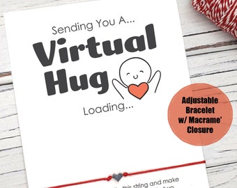 Virtual Hug Bracelet, Friends and Family Christmas Gift, Friendship Bracelet, Best Friend Gifts, Long Distance Gift, Quarantine Bracelet